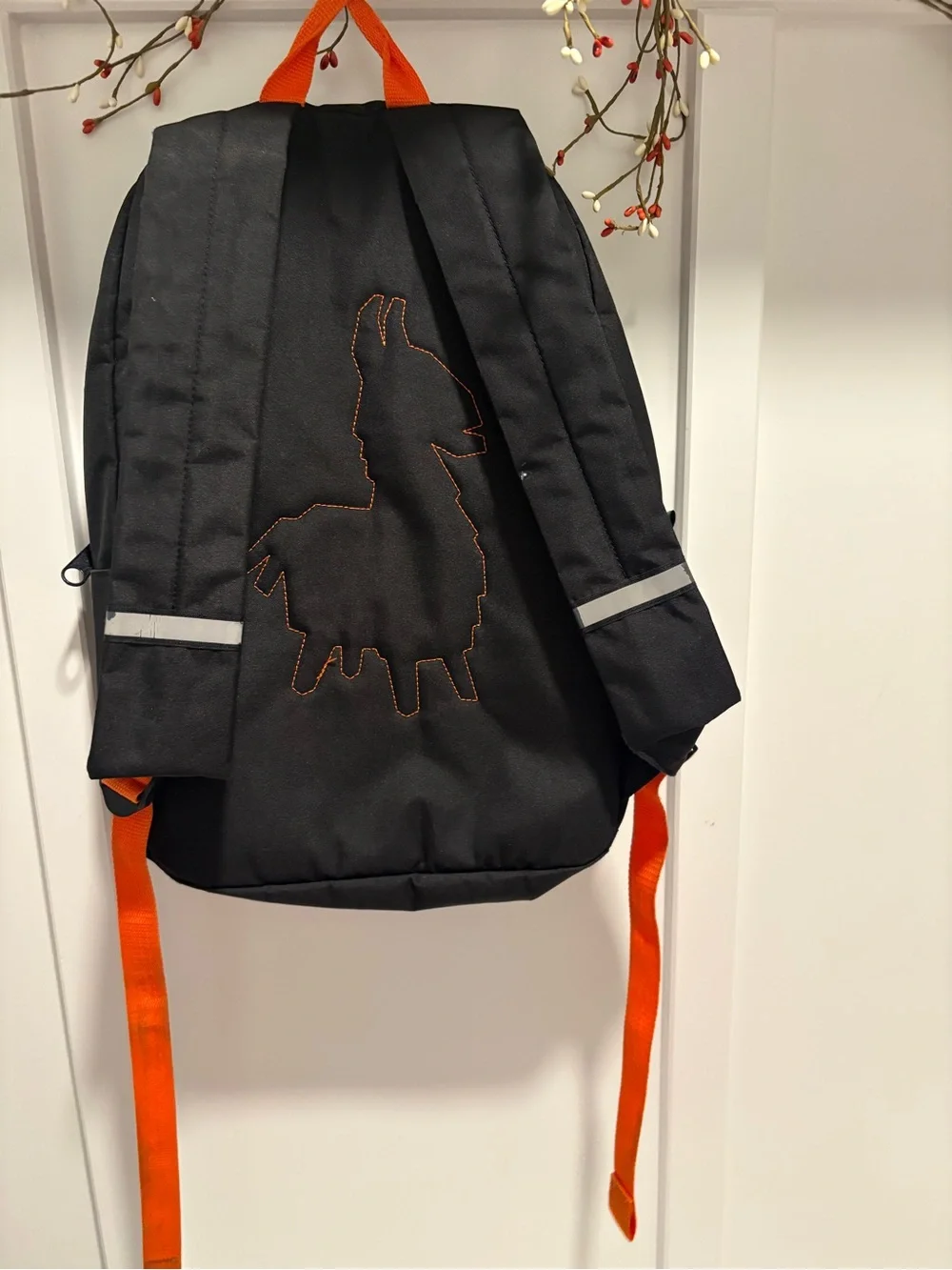 Kids Black and Orange School Backpack